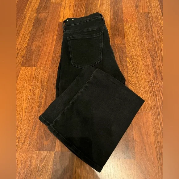 Madewell Cali Demi Boot Jeans in Black Wash Size 29 - Picture 3 of 8